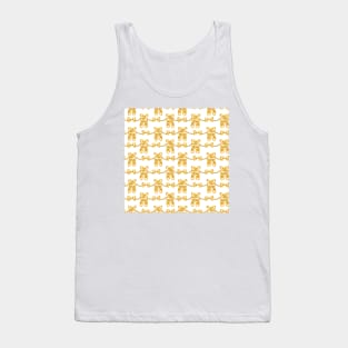 cute baby ballerina pattern yellow Tank Top